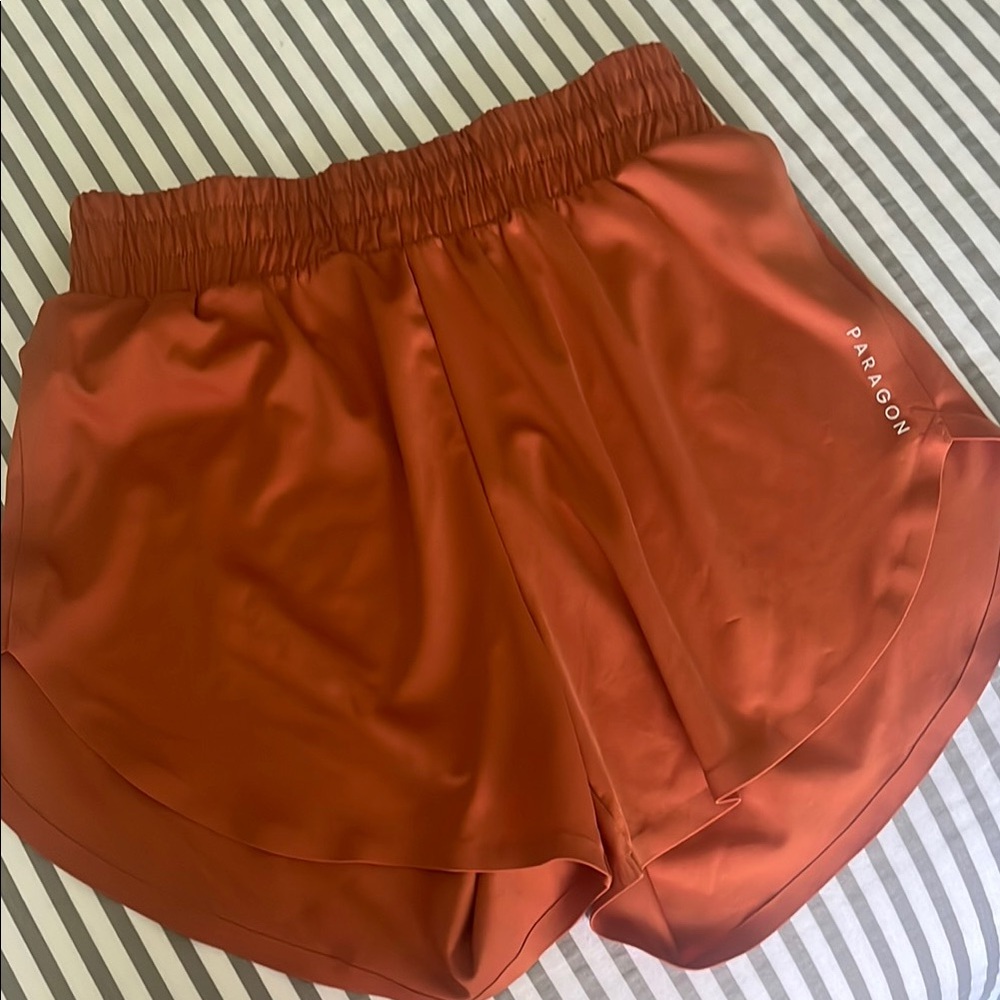 PARAGON Orange Athletic Shorts Lightweight Performance